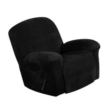 Imagem de Ioensy Capa protetora para poltrona reclinável, capa sob medida para poltrona reclinável, protetora para sofá, Preto