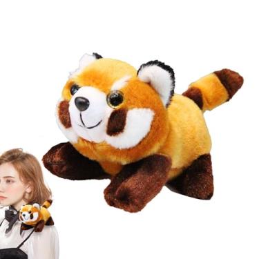 Imagem de Bichos de pelúcia de ombro, Bichos de pelúcia de equitação de ombro - Jogo interativo de equitação de animais de pelúcia - Pelúcia macia de animal de desenho animado multifuncional para aniversário de