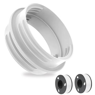 Imagem de Conector de mangueira de ar condicionado portátil universal com 2 rolos de fita de vedação, serve para mangueiras de ventilação de exaustão de 13 cm e 14 cm, garante uma vedação segura para todos os