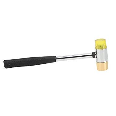 Imagem de Matybobe Ferramenta Ukulele de cabeça de borracha de latão martelo de plástico de guitarra amarela para acessórios de instrumentos musicais