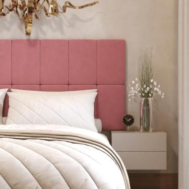 Imagem de KIT CABECEIRA - CAMA DE CASAL AUTOCOLANTE 40X30cm(ROSA,8)