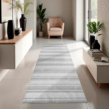 Imagem de Passadeira Antiderrapante Para Cozinha Quarto 2,00m x 65cm Rustico Luxo (Cinza)