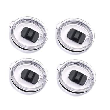 Imagem de Tampas de copo de 20/850.5 g - Serve para Yeti Rambler, Ozark Trail ou copo de café Rtic estilo antigo - Slider magnético de substituição, controle deslizante à prova de derramamento (850.5 g-2 peças)