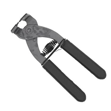 Imagem de Tnfeeon Alicate de Couro Silencioso, Construção Em Aço Carbono Com Operação Silenciosa, Design de Dois Dentes de 4 Mm, Perfeito para Artesanato Em Couro DIY, Inclui Ferramenta Furador para Perfuração Precisa
