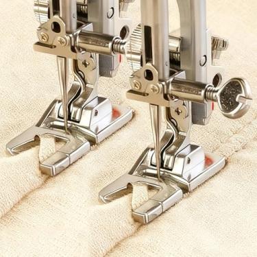 Imagem de 1 conjunto de calcador de bainha estreita enrolada para máquina de costura doméstica, acessórios de costura domésticos atacado (6 mm)