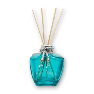 Imagem de Kit Vidro Estrela 280ml com Tampa Difusora Luxo, Varetas e Pingente – Aromatizador de Ambiente Azul para Casa, Escritório e Lavabo