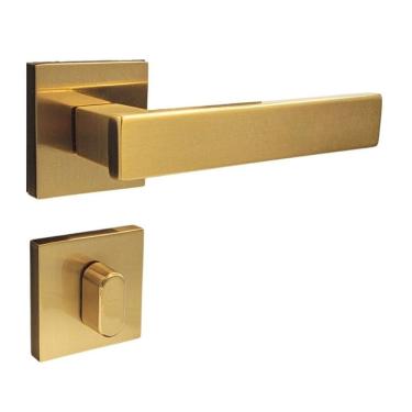 Imagem de Fechadura Porta Banheiro Pado Retro Dourado Escovado 55Mm
