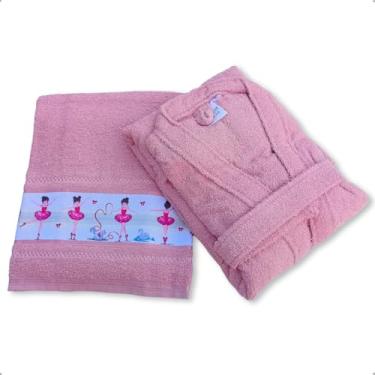 Imagem de Jogo Toalha de Banho e Roupão Infantil (Cinza Platina Dinossauro, 12)