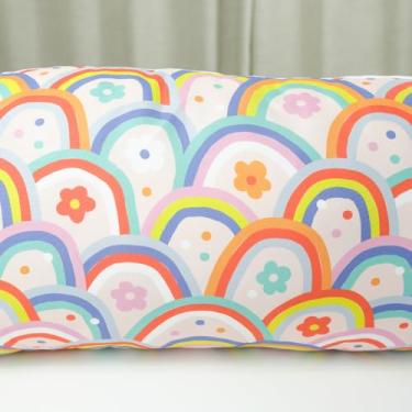 Imagem de Capa de Travesseiro de Corpo Fofuxão Print 146x46cm – Fronha Gigante Xuxão Estampada com Zíper – Toque Macio 100% Poliéster (Arco-Íris)