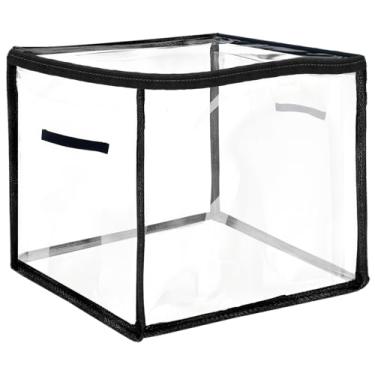 Imagem de Pacote com 2 sacos de armazenamento transparentes grandes, 62 x 45 x 56 cm, ideais para armazenar roupas de cama, cobertores, edredons de plumas, roupas e brinquedos