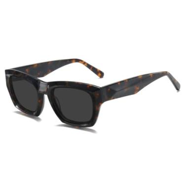 Imagem de JRLLFD Óculos de sol Hawksbill Retro para dirigir e pesca, armação grande, acetato (3)