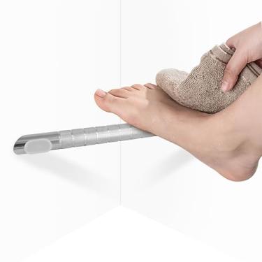 Imagem de Kalnweis Descanso de pé para chuveiro, descanso para pés de chuveiro para depilar pernas, apoio de metal para canto do banheiro, degrau de chuveiro de aço inoxidável montado na parede (GH-15)