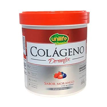 Imagem de Colágeno hidrolisado em pó - Dermfix - Sabor morango com blueberry