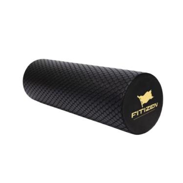 Imagem de Rolo de espuma de 12 × 10 cm para costas e pernas – Mini rolo de recuperação muscular de tecido profundo Fitizen – para o Active Citizen, espuma EVA firme para fisioterapia, ioga e pilates da