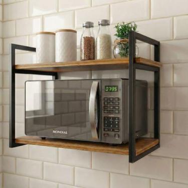 Imagem de Nicho Industrial Metalon 60x37 Suporte Microondas Reforçado - Ateliê E