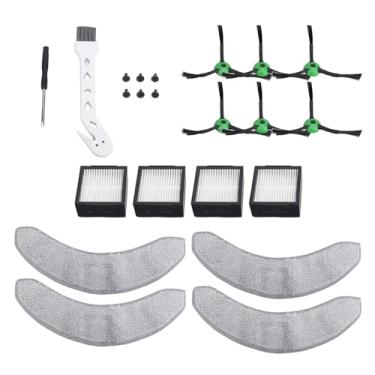 Imagem de Aramox Conjunto de 22 Peças de Peças de Reposição para Aspirador de robô Combo J7, 6 Escovas Laterais, 4 Esfregões, 4 Filtros HEPA Com Almofadas de Microfibra Laváveis ​​e Filtragem