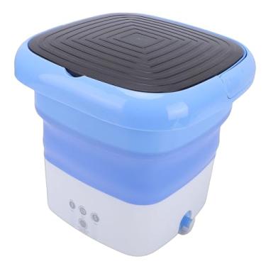 Imagem de TARSHYRY Mini Máquina de Lavar Dobrável, Lavadora Portátil Com 5 Temporizadores de 10 Minutos e Função de Secagem, para Roupas de bebê, Meias, Roupas íntimas, Em Apartamentos, Dormitórios, (plugue