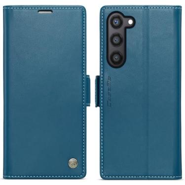 Imagem de WJXEXRS Capa carteira para Samsung Galaxy S24 Plus, capa de couro PU 2 em 1 requintada/antiarranhões fina à prova de choque/capa de celular com carregamento magnético para Samsung Galaxy S24 Plus de