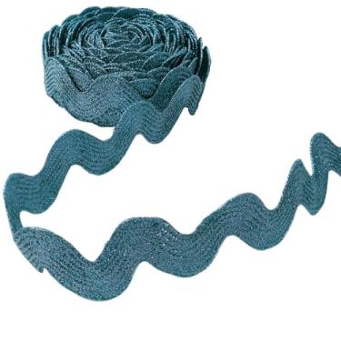 Imagem de XGNG 1 rolo 15 jardas fita ondulada fio de prata fita metálica guarnição de renda acessórios de cortina de vestuário para costura, produção de artesanato, embalagem, decoração de árvores de Natal