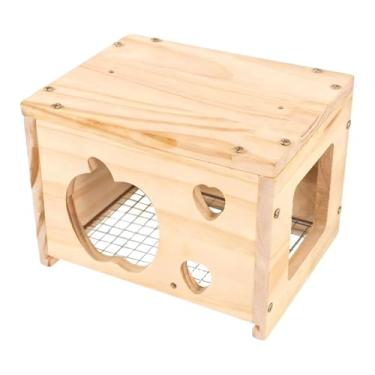 Imagem de MFMEXUL Casinha de Madeira para Pássaros, Ideal para Gaiolas de Periquitos E Canários.