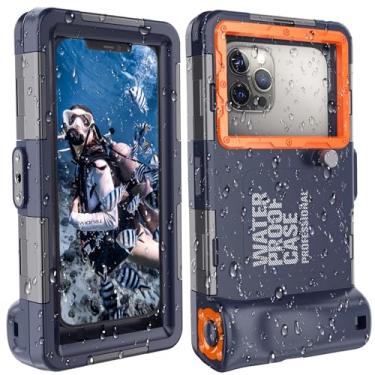 Imagem de CarGad Capas de telefone subaquáticas 2025 para mergulho com snorkel, capa de telefone à prova d'água para telefone 17/16/15/14/13/12Pro Max para Galaxy S25/S24/S23/S22/S21, vídeo fotográfico