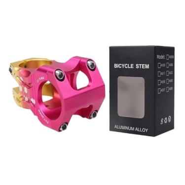 Imagem de Mesa de guidão MTB Power Bike 50mm em liga de alumínio ultraleve para bicicletas, compatível com BMX e ciclismo híbrido.(Pink Gold)