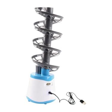 Imagem de Aymzbd Máquina de Saque Profissional Automática de Tênis de Mesa Robô para Tênis de Mesa Lançador de Bolas para Iniciantes Exercício de Jogo Próprio, Contém 28 bolas