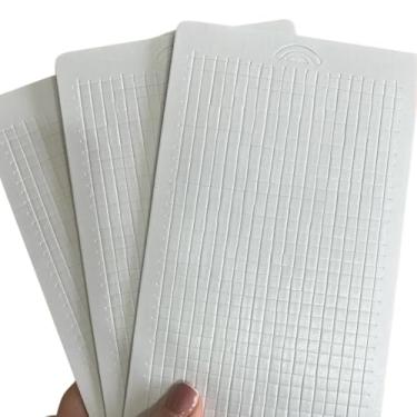 Imagem de 3 Cartelas Fita Banana Adesiva Branco Quadradinhos 5 X 5