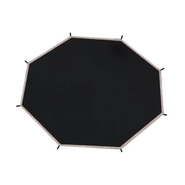 Imagem de menolana Capa de sombra para trampolim, abrigo solar, playground de verão, capa de tenda para trampolim, toldo, Preto, 14 Pés para 8 Postes