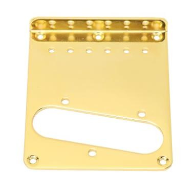 Imagem de LiebeWH Placa de Ponte de Guitarra Elétrica de Material de Aço Telecaster, Fácil de Instalar Artesanato Requintado, Boa Compatibilidade, Ampla Aplicação para Peça de Reposição de Captador TL Com Ouro