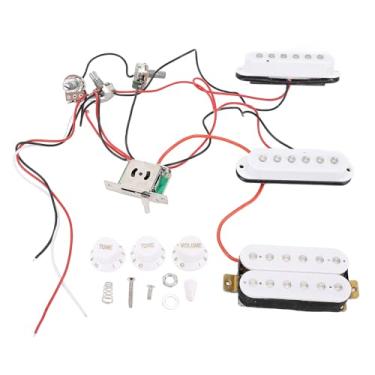 Imagem de Alomejor Conjunto de Picapes SSH, Bobina única de Sensibilidade de Alta Sensibilidade e Captadores de Humbucker Com Controle de Volume de Tom para Atualização e Substituição de Guitarra