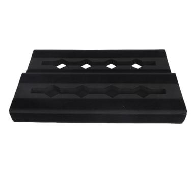 Imagem de Asixxsix Placa de Pedal de Guitarra, Suporte de Pedal de Efeitos de Guitarra Modular Portátil Antiderrapante EVA para Pedais de 6 a 10 Efeitos, Design Oco Oculto