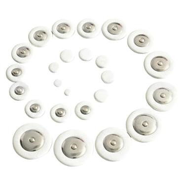 Imagem de Yunhgft Pacote com 25 Almofadas de Substituição para Saxofone Alto, Fáceis de Usar, de Vários Tamanhos, Práticas E Portáteis, Acessórios Profissionais, Branco