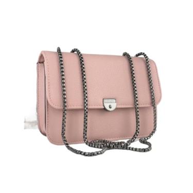 Imagem de Bolsa Com Alça De Corrente Feminina Transversal Pequena Festa Balada Moda (Rose)