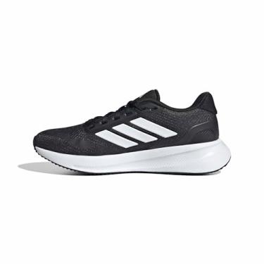 Imagem de adidas Tênis de corrida feminino Runfalcon 5, Preto/branco/preto, 10.5 Wide