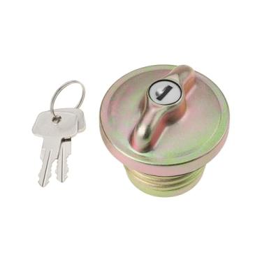 Imagem de OTOTEC Tampa de combustível do tanque de carro 321201551H compatível com VW Beetle 1200 + 411 412 1500 1600 com chave