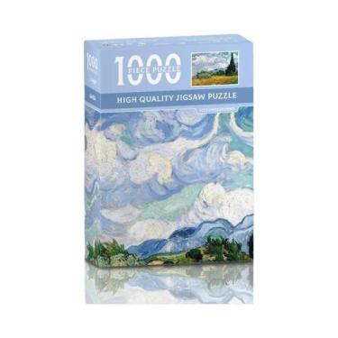 Imagem de Quebra-Cabeça Mini Adulto De 1000 Peças Van Gogh a Noite Estrelada Pap