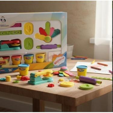 Imagem de Kit 4 Massinha de Modelar C/ Acessórios Infantil Divertido - Pica Pau
