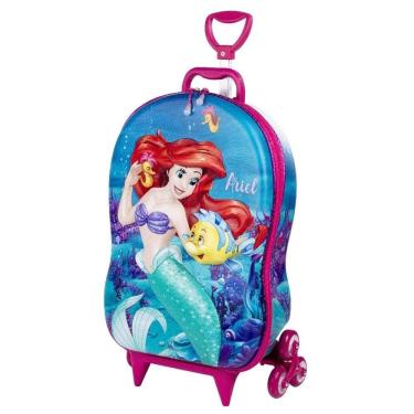 Imagem de Mochila com Rodinha 3D - Pequena Sereia - Diplomata