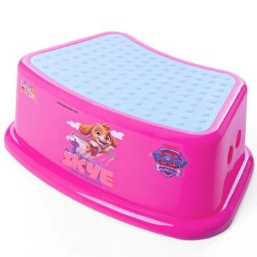 Imagem de Banquinho Degrau Infantil Patrulha Canina Antiderrapante Seguro e Resi