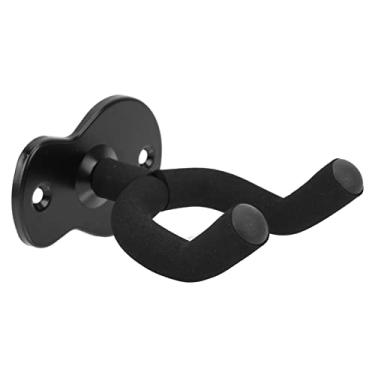 Imagem de RiToEasysports Suporte de Parede para Guitarra, Suporte de Cabide de Parede para Guitarra de Aço Com Capa de Esponja para Armazenamento e Exibição de Instrumentos de Cordas de Bandolim Baixo (Preta)
