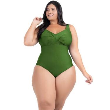 Imagem de Maio Body Acinturado Plus Size Modela Cintura Liso Casual - HYPE MODAS