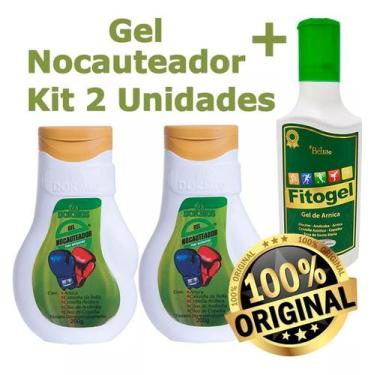Imagem de Kit 2 Gel Massageador Nocauteador Dokmos + Gel Massageador Fitogel - D