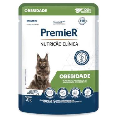 Imagem de Ração Úmida Sachê Premier Nutrição Clínica Obesidade para Gatos 70g