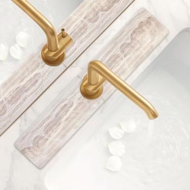 Imagem de Tapete de torneira de diatomita para protetor de pia de cozinha, pedra de secagem rápida, tapete absorvente, protetor de pia de cozinha, coletor de água, protetor de respingos, bandeja de secagem de