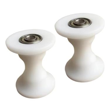 Imagem de menolana 2 polias com ranhura em U para máquina de remo, roda com rolamento selado de fácil manutenção, polia guia para cabo de aço.