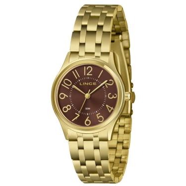 Imagem de Relógio Lince Feminino Ref: Lrgm041L34 N2Kx Casual Dourado