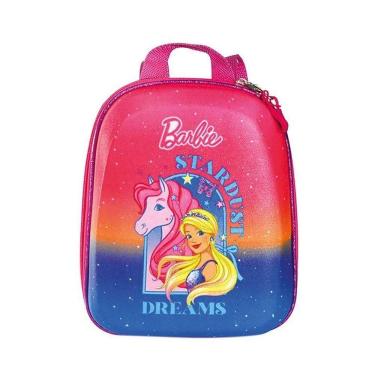 Imagem de Mochila Escolar Infantil De Costas Barbie Unicórnio Degradê
