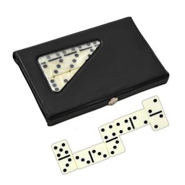 Imagem de Estojo de Dominó Clássico com 28 Peças Alta Qualidade Portátil Ideal p