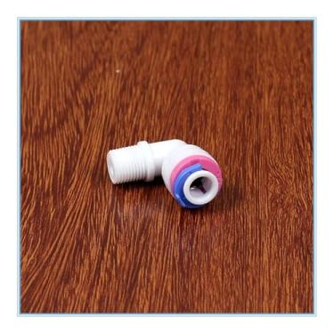 Imagem de DWBPGVUN 5 peças 1/20.3 cm macho-1/4 OD tubo PE encaixe tubulação cotovelo válvula não-retorno conector rápido aquário RO filtro de água sistema de osmose reversa DWBPGVUN